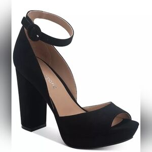 Sun + Stone Women's Reeta Block Heel Platform Sandals Sz 7.5